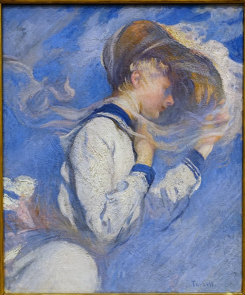 Edmund Tarbell - Brezza estiva, Currier Museum of Art, Manchester